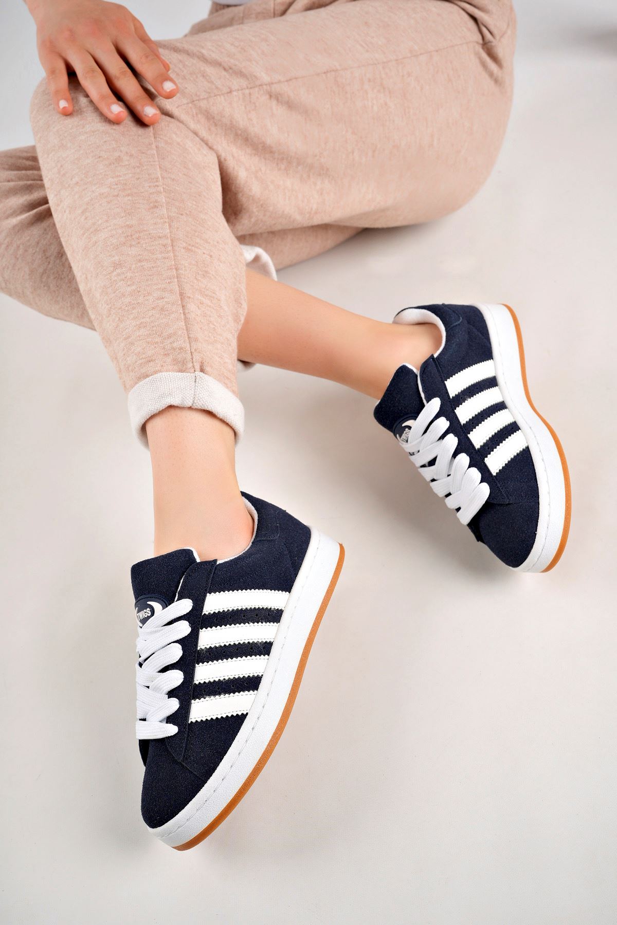 Freemax Campus Unisex Garantili Sneaker Spor Ayakkabı. Lacivert