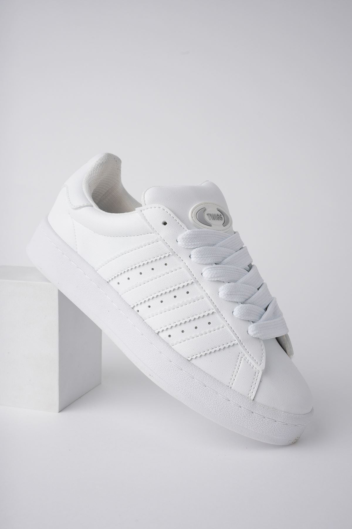 Freemax Campus Unisex Garantili Sneaker Spor Ayakkabı. Beyaz