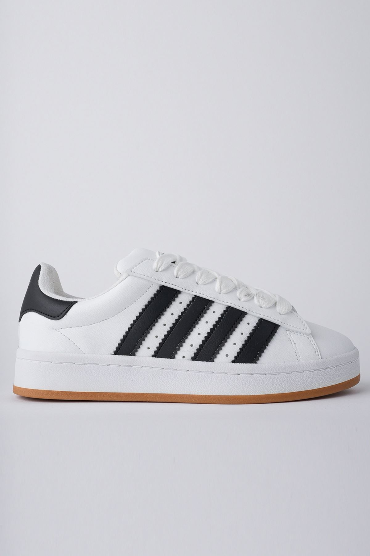 Freemax Campus Unisex Garantili Sneaker Spor Ayakkabı. Beyaz Siyah