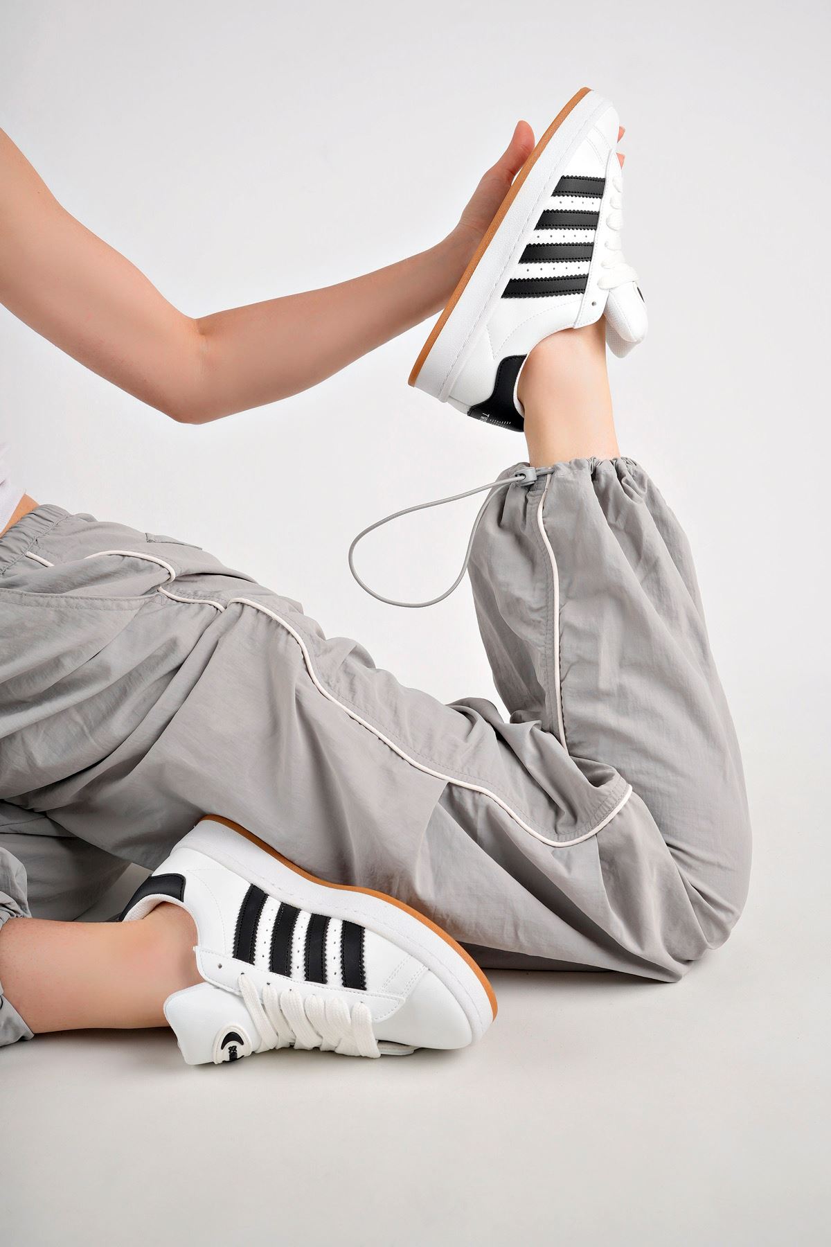 Freemax Campus Unisex Garantili Sneaker Spor Ayakkabı. Beyaz Siyah