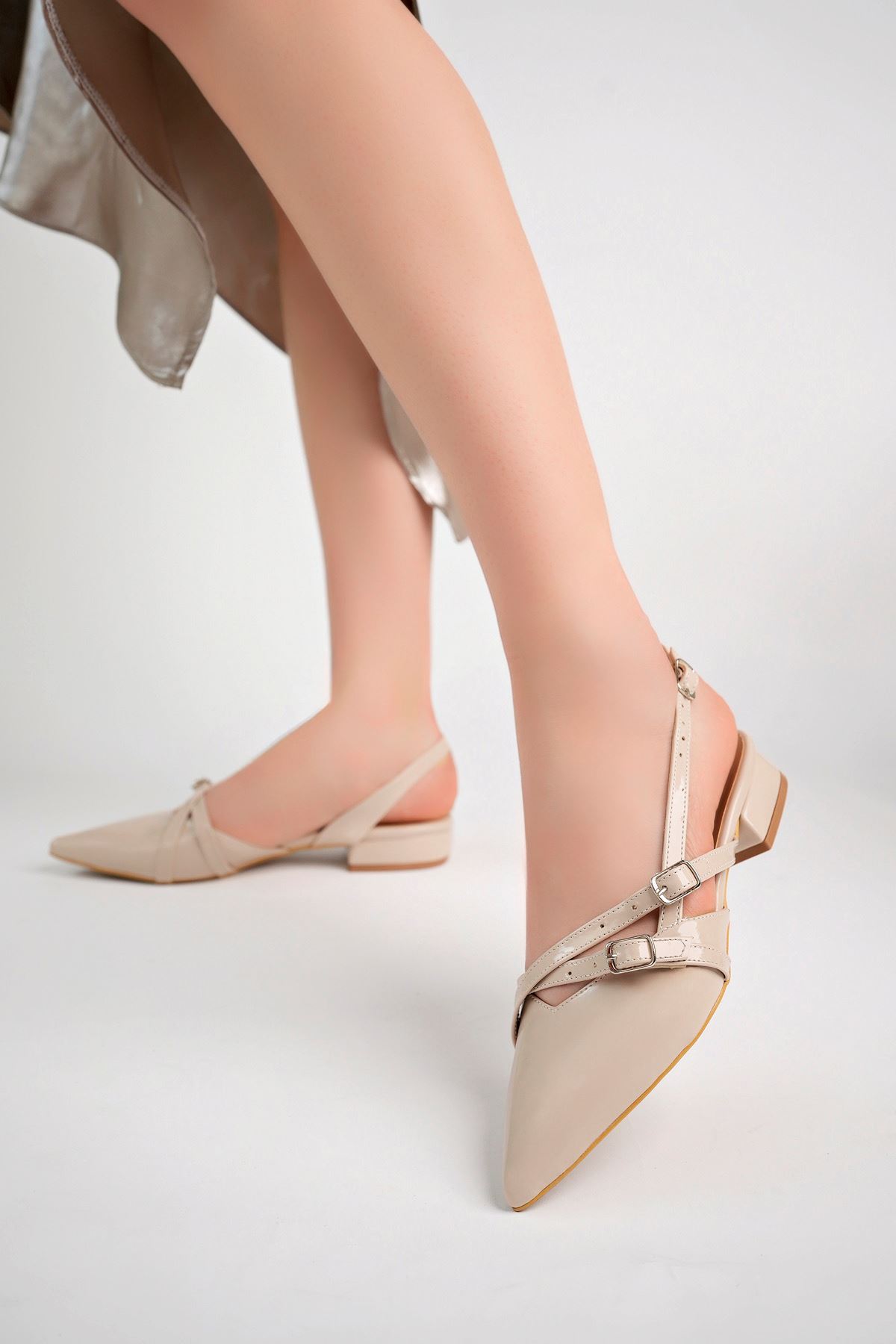 Freemax Kadın 3 cm Topuklu Ayakkabı Vrt.360 Ten