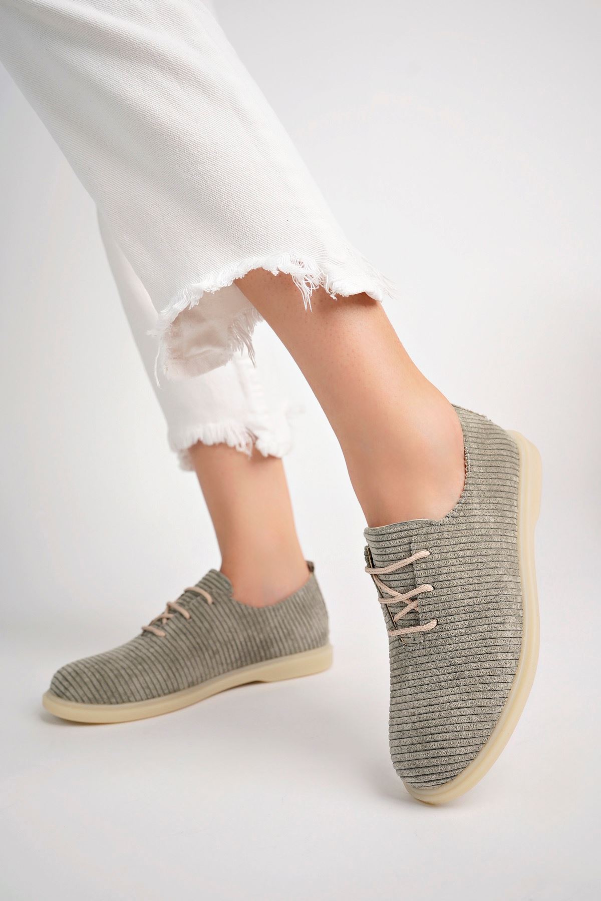 Freemax Kadın Rahat Slikon Taban Günlük Babet Ayakkabı Ppl.200 Taş