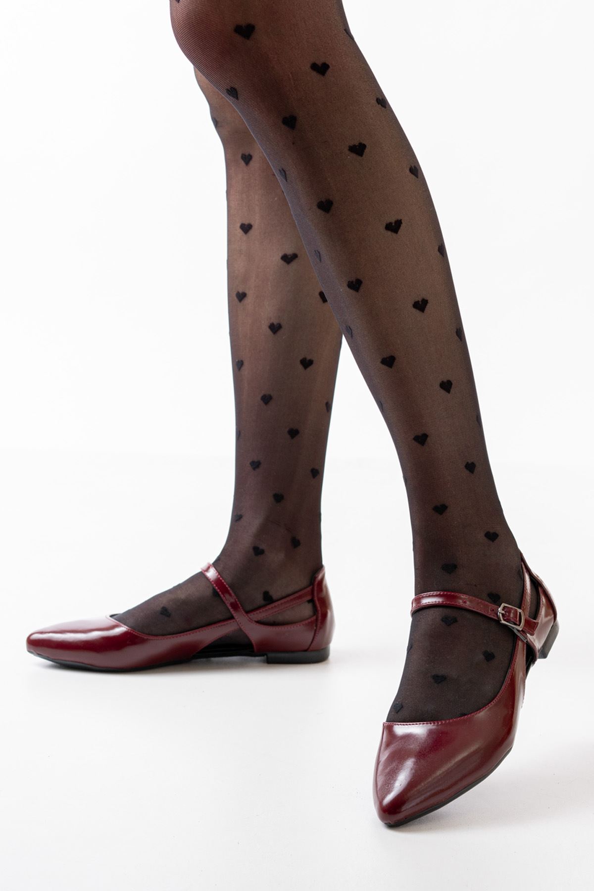 Freemax Kadın Yazlık Rahat Baretli Sivri Burun Babet Ayakkabı Freemax.2024.052 BORDO