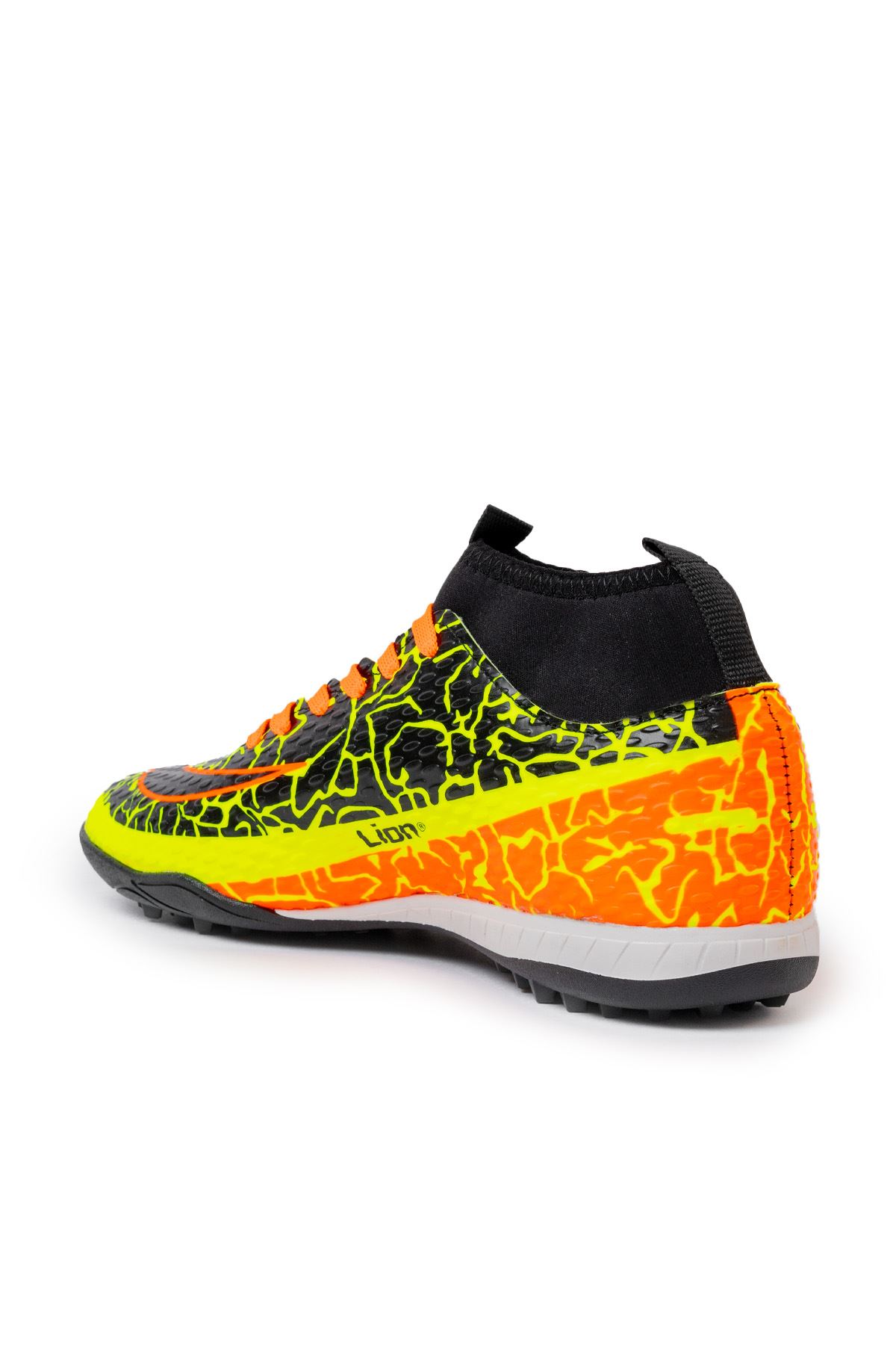 Freemax Garantili Çoraplı Çocuk Halı Saha Futbol Ayakkabısı Freemax.1071CCKHS Sarı Turuncu
