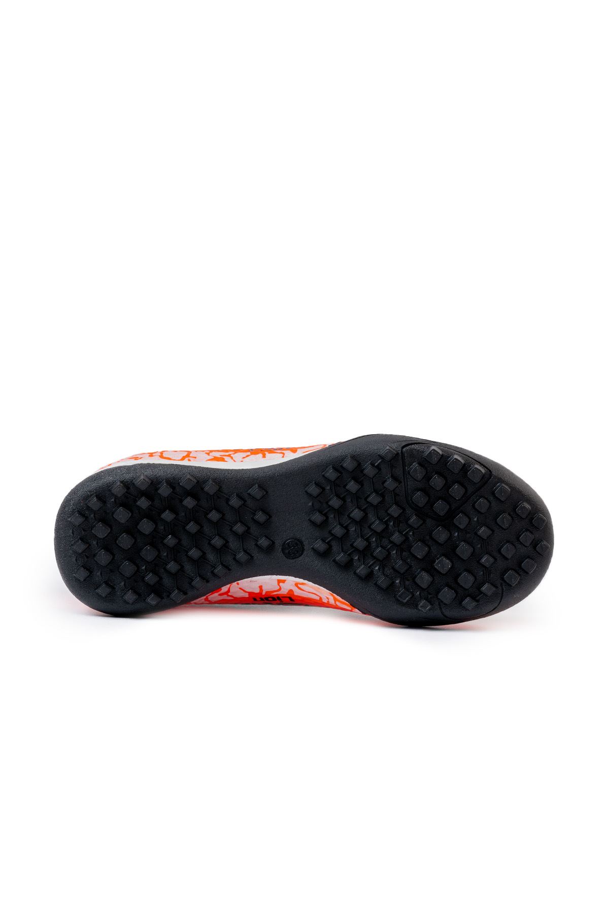 Freemax Unisex Çoraplı Halı saha Futbol Ayakkabısı Freemax.1072 Turuncu Siyah