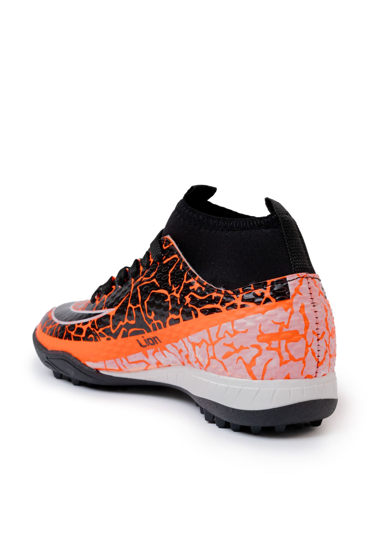 Freemax Unisex Çoraplı Halı saha Futbol Ayakkabısı Freemax.1072 Turuncu Siyah