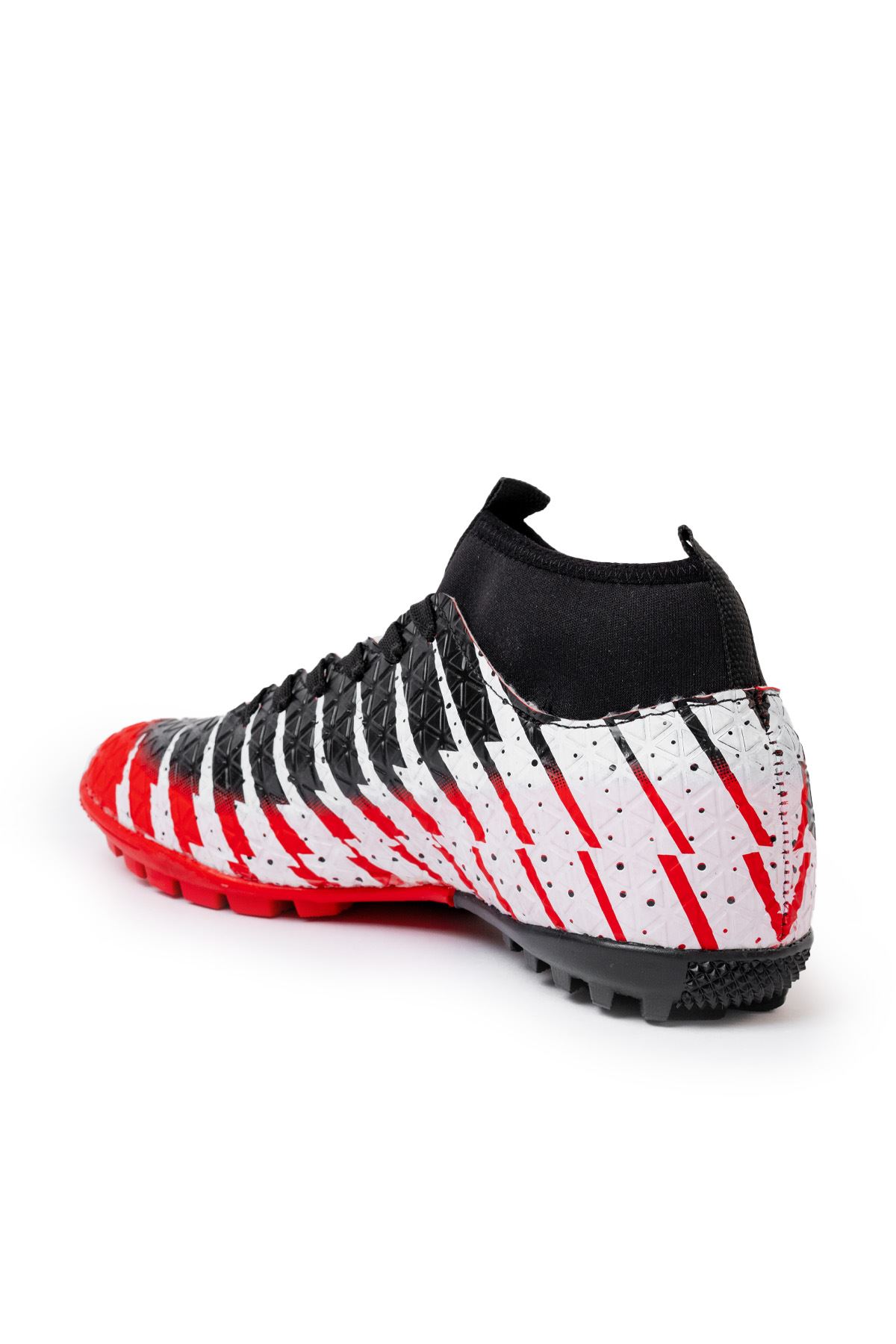 Freemax Unisex Çoraplı Halı saha Futbol Ayakkabısı Freemax.1452 Kırmızı Siyah