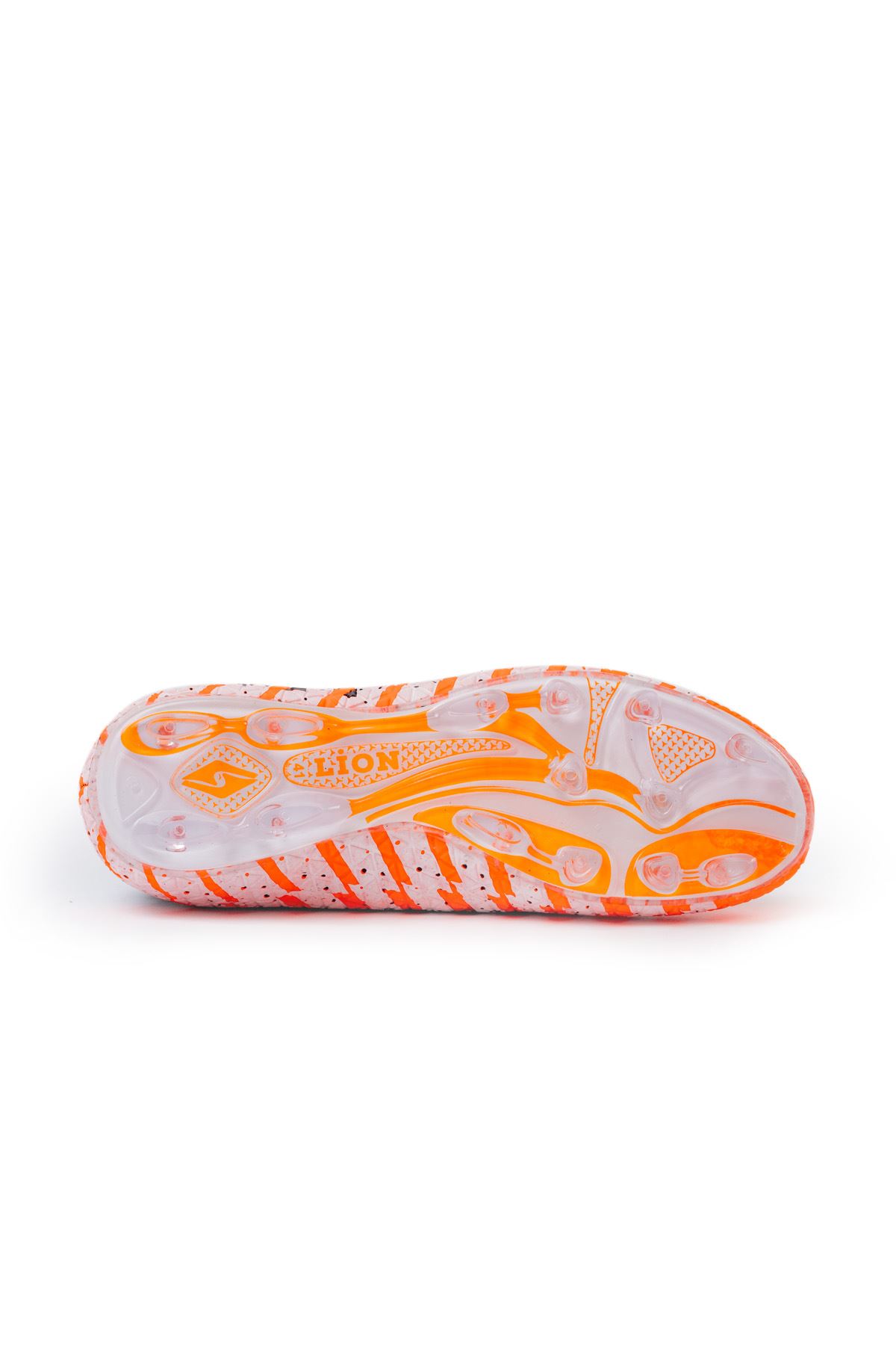 Freemax Unisex Çoraplı Krampon Futbol Ayakkabısı Orange Siyah