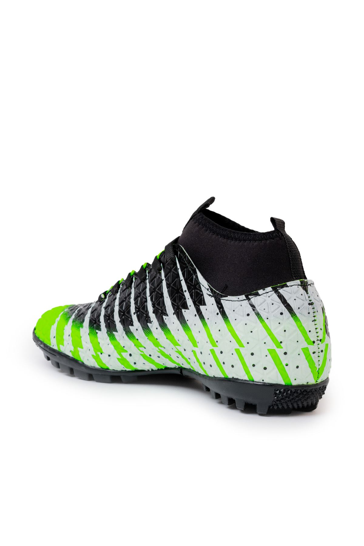 Freemax Unisex Çoraplı Halı saha Futbol Ayakkabısı Freemax.1452 Yeşil Siyah