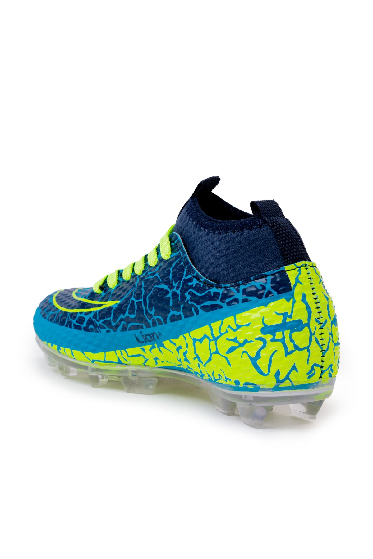 Freemax Garantili Çoraplı Çocuk Krampon Futbol Ayakkabısı Freemax.1071CCKKRMP Turkuaz Lacivert