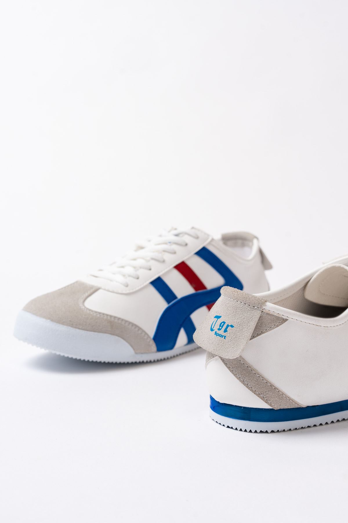 Freemax Erkek  Sneaker Spor Ayakkabı 614 Beyaz Mavi