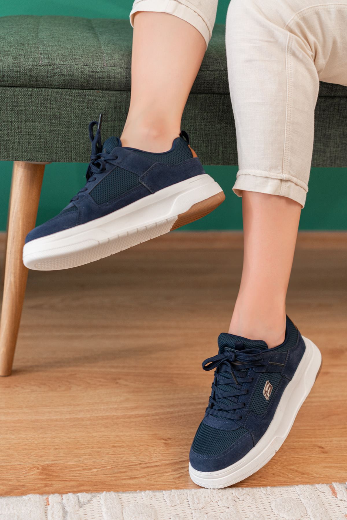 Freemax Kadın Anatomik Garantili Çok Hafif Esnek Rahat Sneaker Spor Ayakkabıı 2452 Lacivert