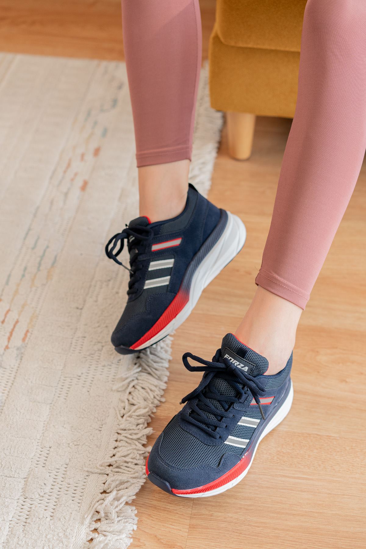 Freemax Unisex Anatomik Garantili Çok Hafif Esnek Rahat Sneaker Spor Ayakkabıı 2466 Lacivert