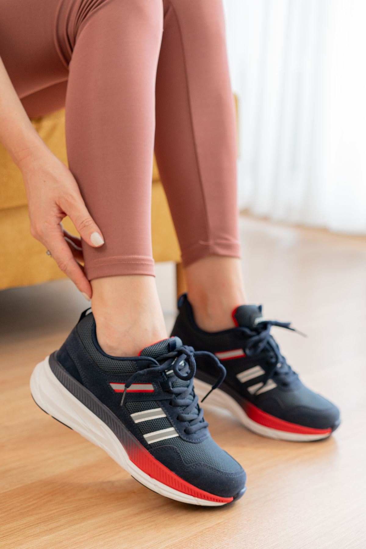 Freemax Unisex Anatomik Garantili Çok Hafif Esnek Rahat Sneaker Spor Ayakkabıı 2466 Lacivert