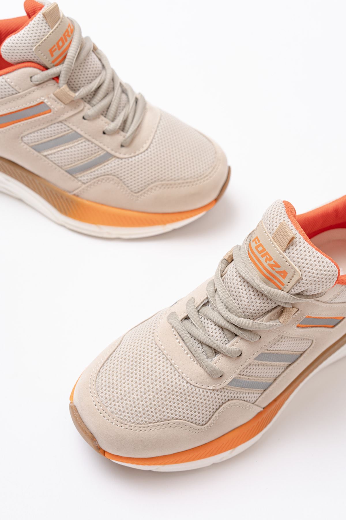 Freemax Unisex Anatomik Garantili Çok Hafif Esnek Rahat Sneaker Spor Ayakkabıı 2466 Bej