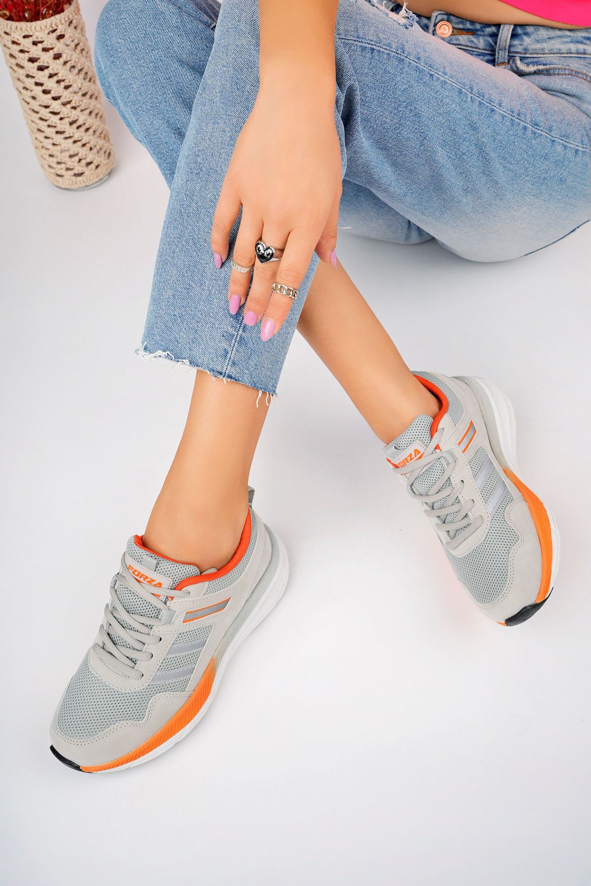 Freemax Unisex Anatomik Garantili Çok Hafif Esnek Rahat Sneaker Spor Ayakkabıı 2466 Buz