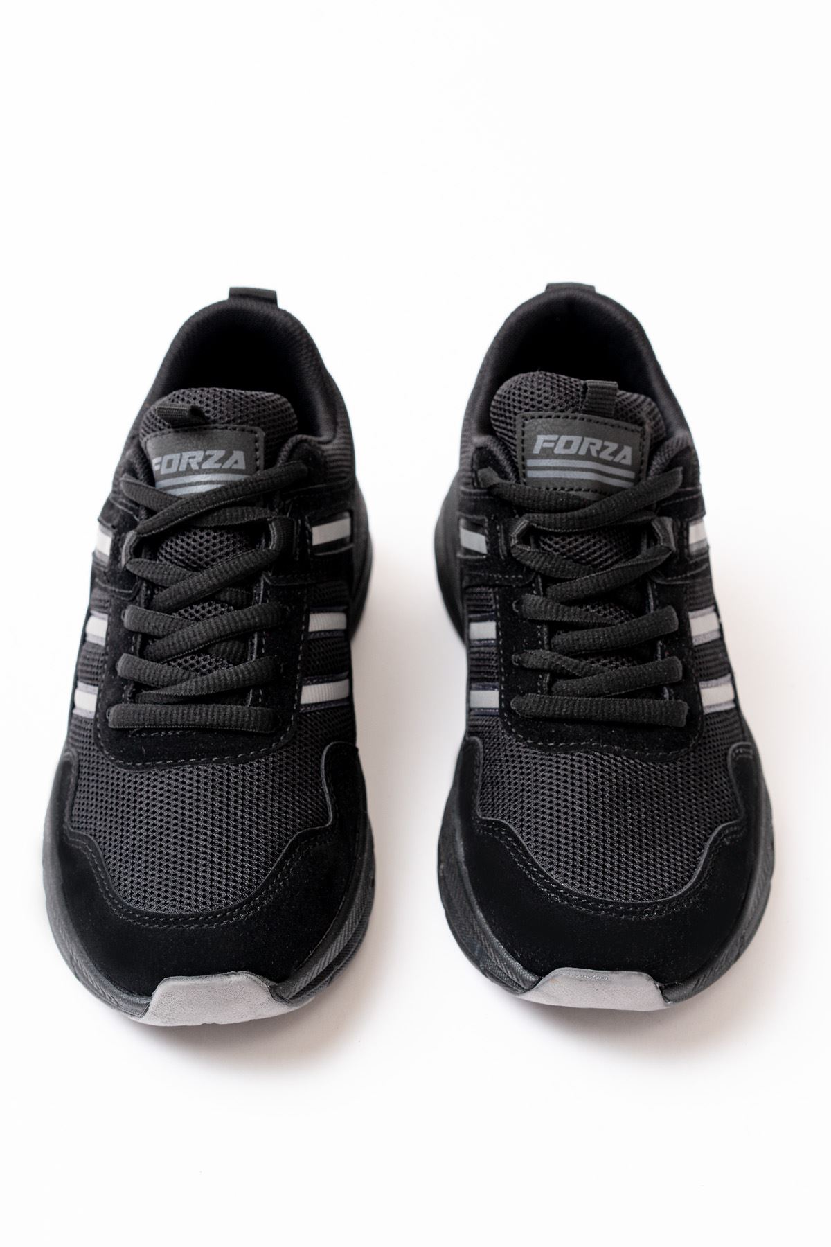 Freemax Unisex Anatomik Garantili Çok Hafif Esnek Rahat Sneaker Spor Ayakkabıı 2466 Siyah Füme