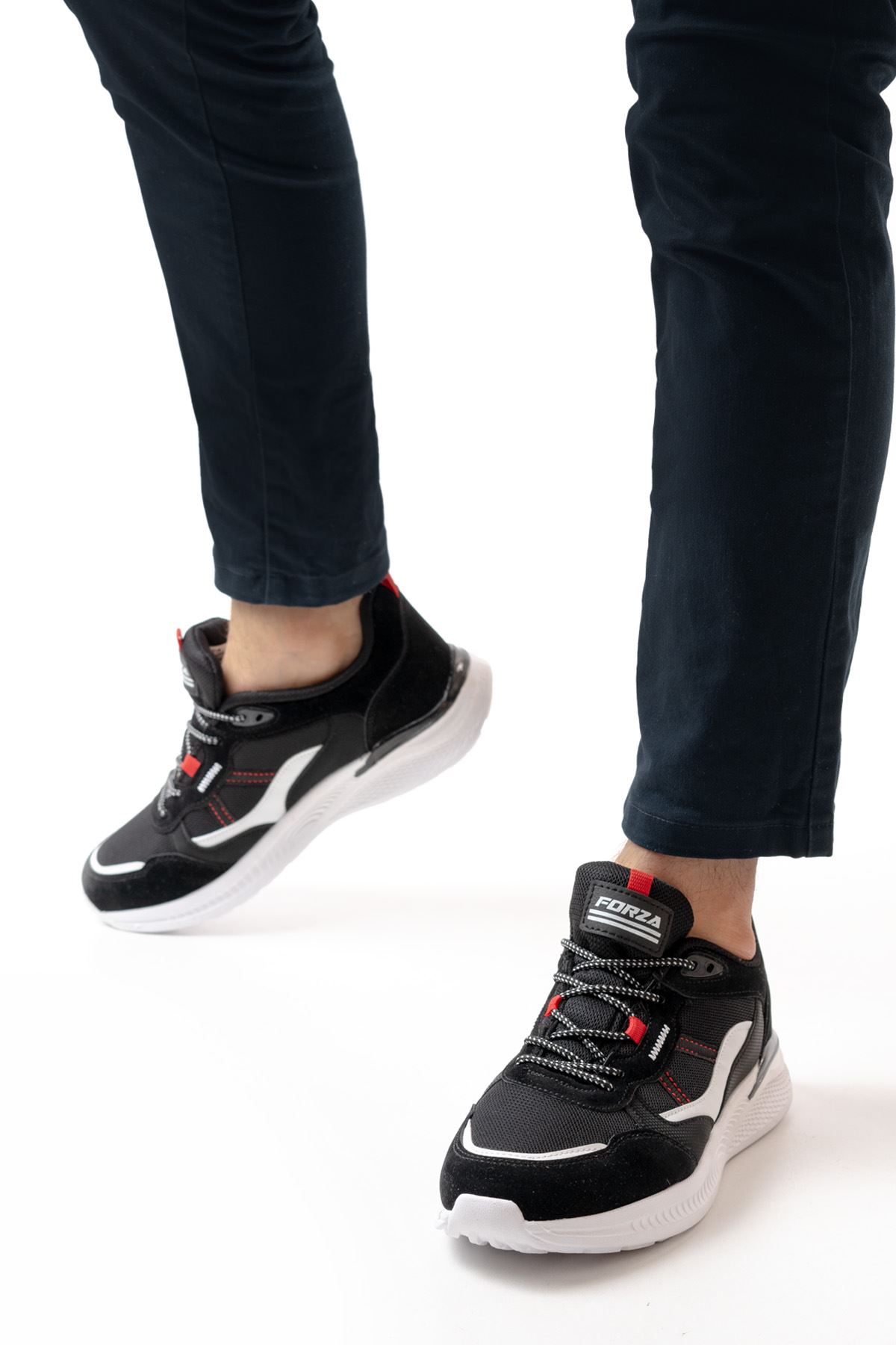 Freemax Erkek  Sneaker Spor Ayakkabı Forza 2440 Siyah Beyaz