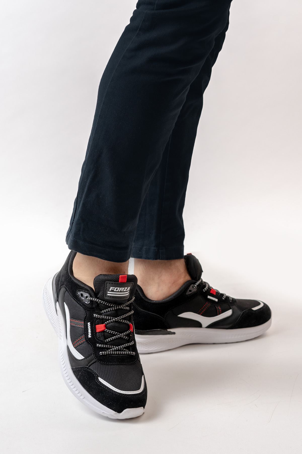 Freemax Erkek  Sneaker Spor Ayakkabı Forza 2440 Siyah Beyaz