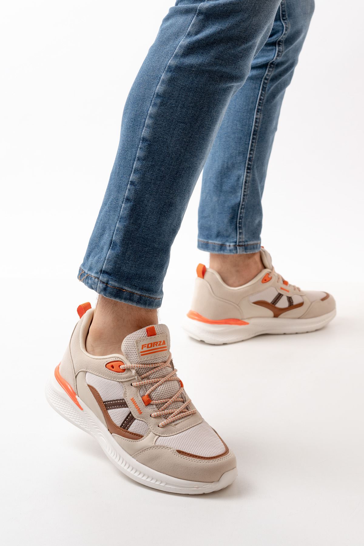 Freemax Erkek  Sneaker Spor Ayakkabı Forza 2440 Bej Taba