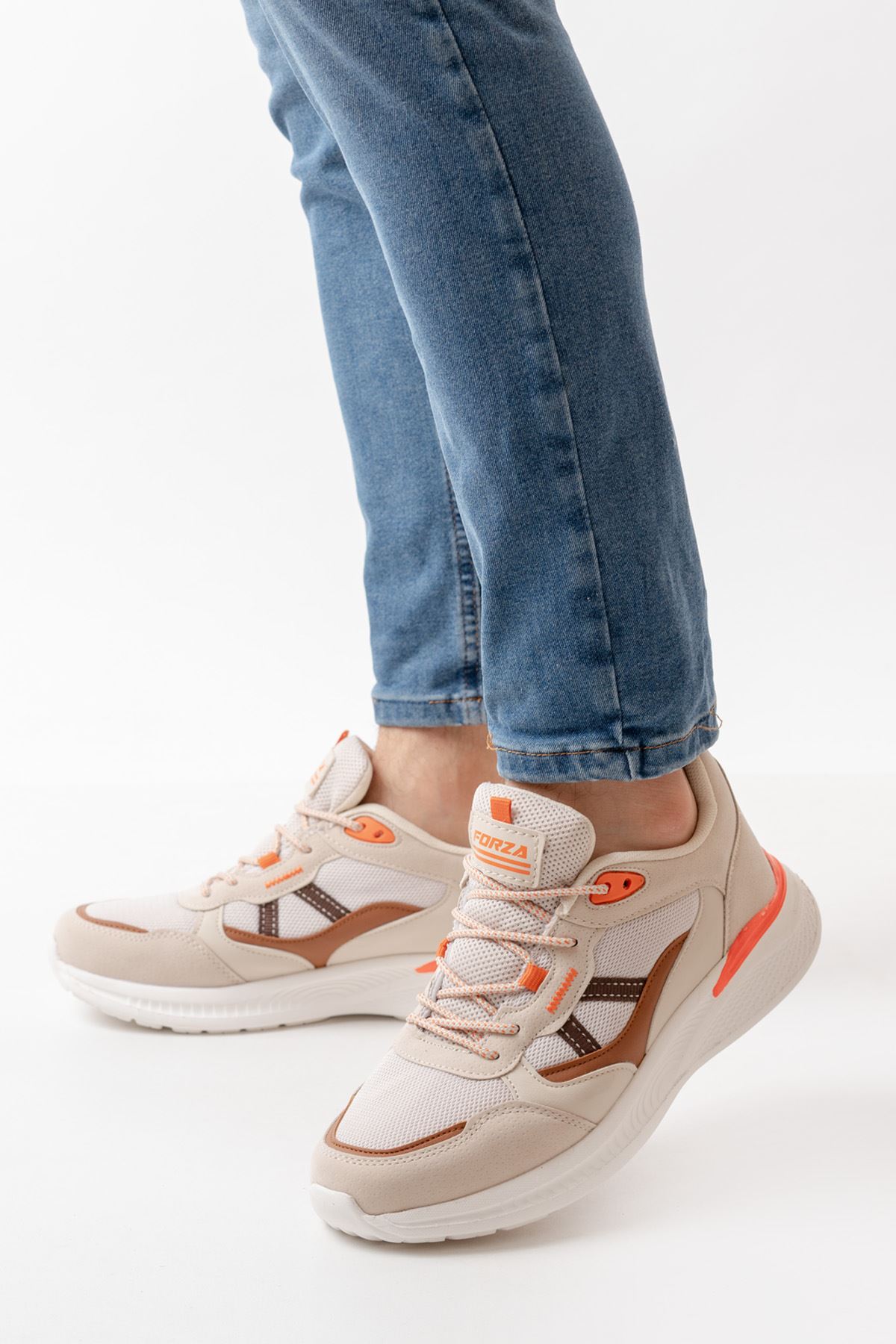 Freemax Erkek  Sneaker Spor Ayakkabı Forza 2440 Bej Taba