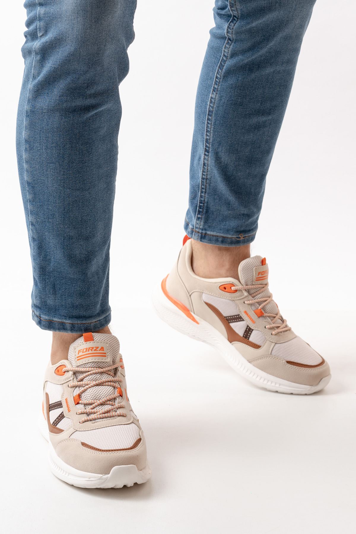 Freemax Erkek  Sneaker Spor Ayakkabı Forza 2440 Bej Taba