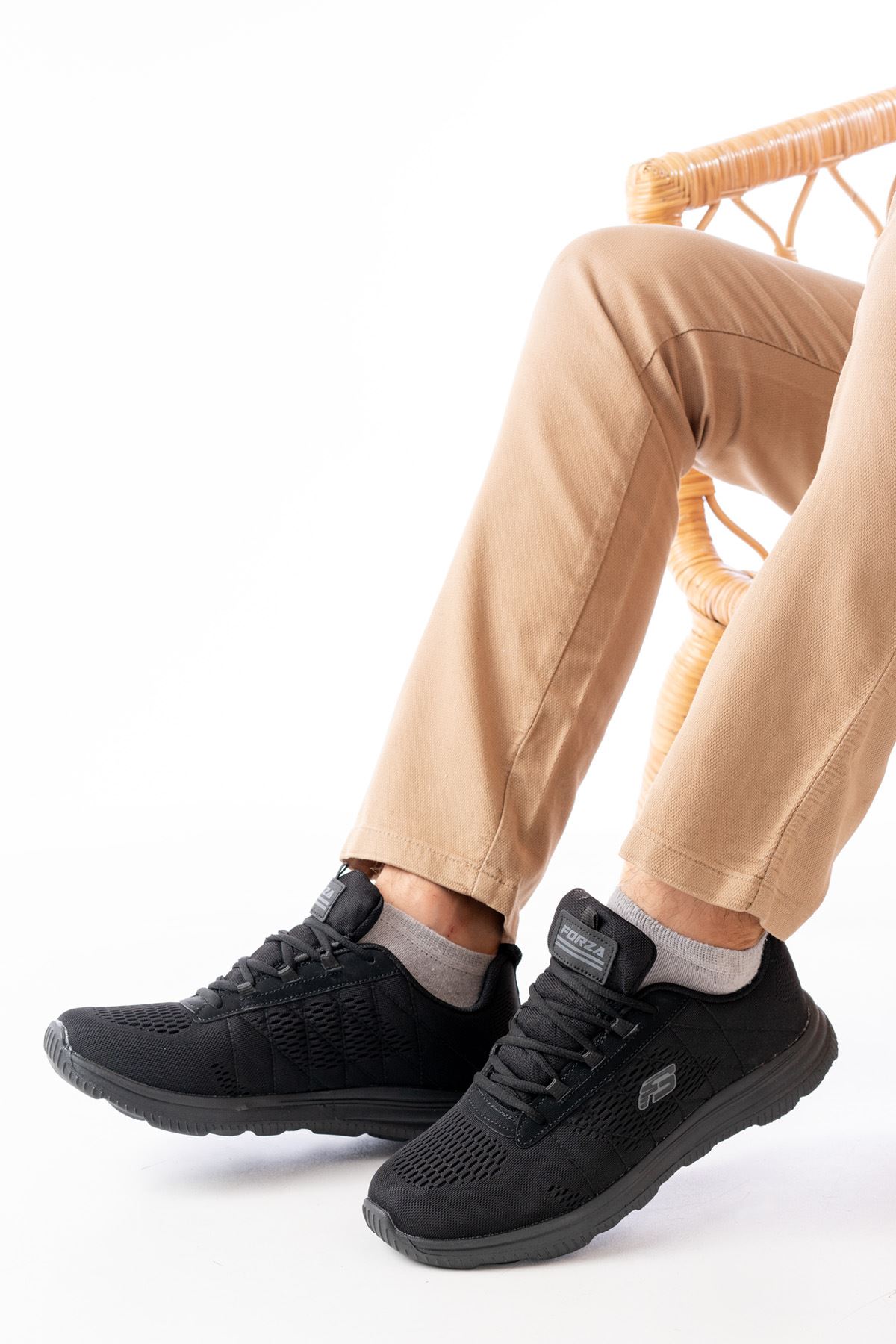 Freemax Erkek  Sneaker Spor Ayakkabı Forza 2406 SİYAH SİYAH