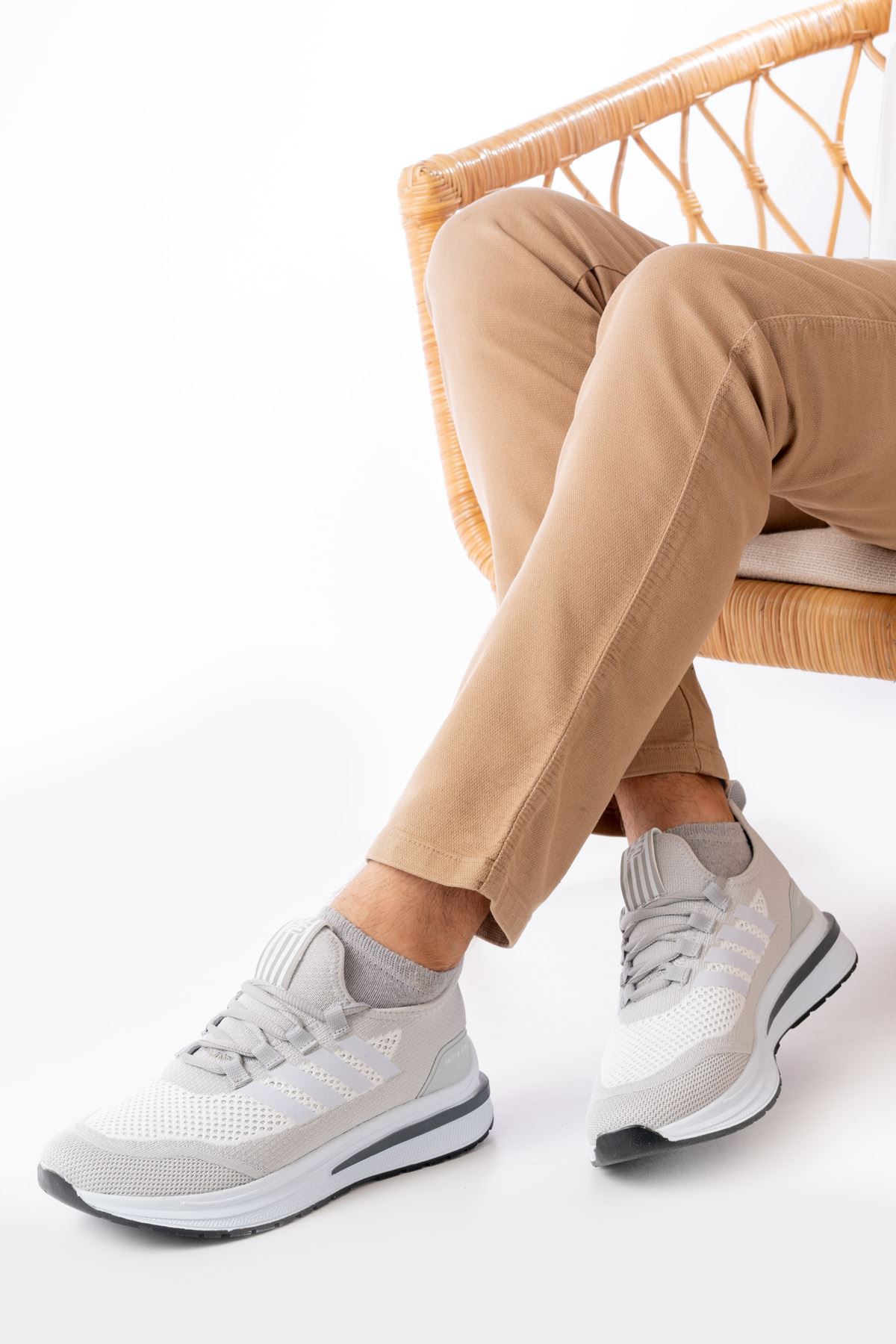 Freemax Erkek  Sneaker Spor Ayakkabı Freemax 2240 Buz Beyaz