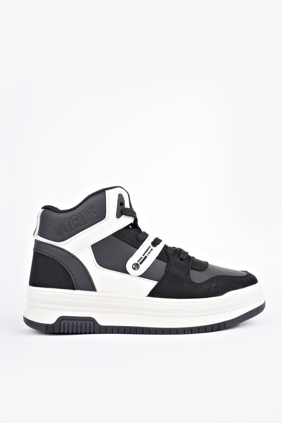 Freemax Kadın Anatomik Garantili  Hafif Esnek Rahat Sneaker Spor Ayakkabı cnp5972 Siyah Beyaz