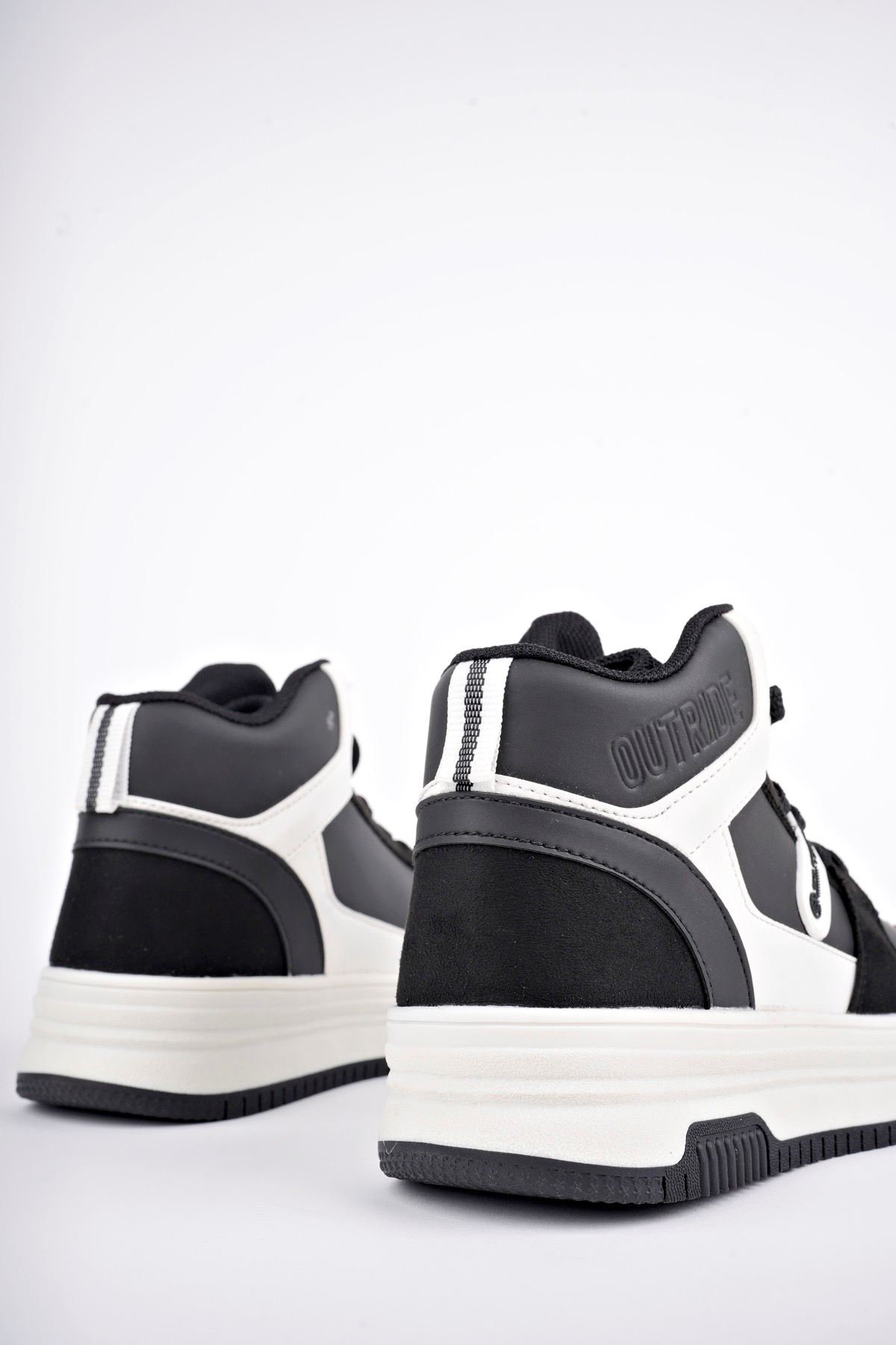 Freemax Kadın Anatomik Garantili  Hafif Esnek Rahat Sneaker Spor Ayakkabı cnp5972 Siyah Beyaz