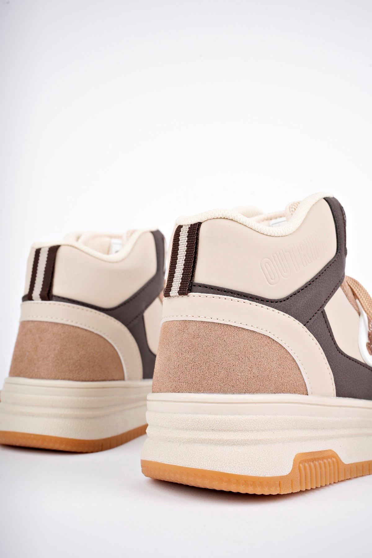 Freemax Kadın Anatomik Garantili  Hafif Esnek Rahat Sneaker Spor Ayakkabı cnp5972 KUM