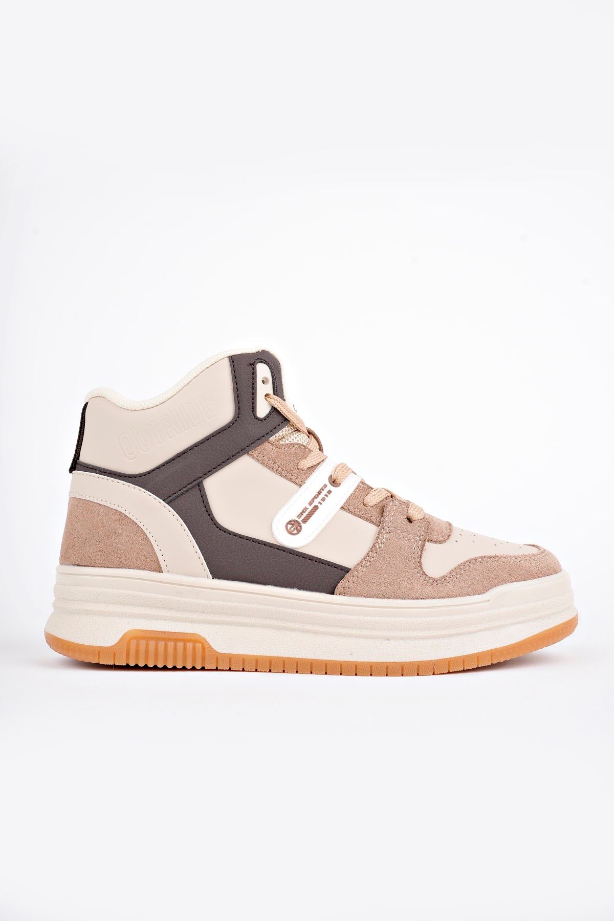 Freemax Kadın Anatomik Garantili  Hafif Esnek Rahat Sneaker Spor Ayakkabı cnp5972 KUM