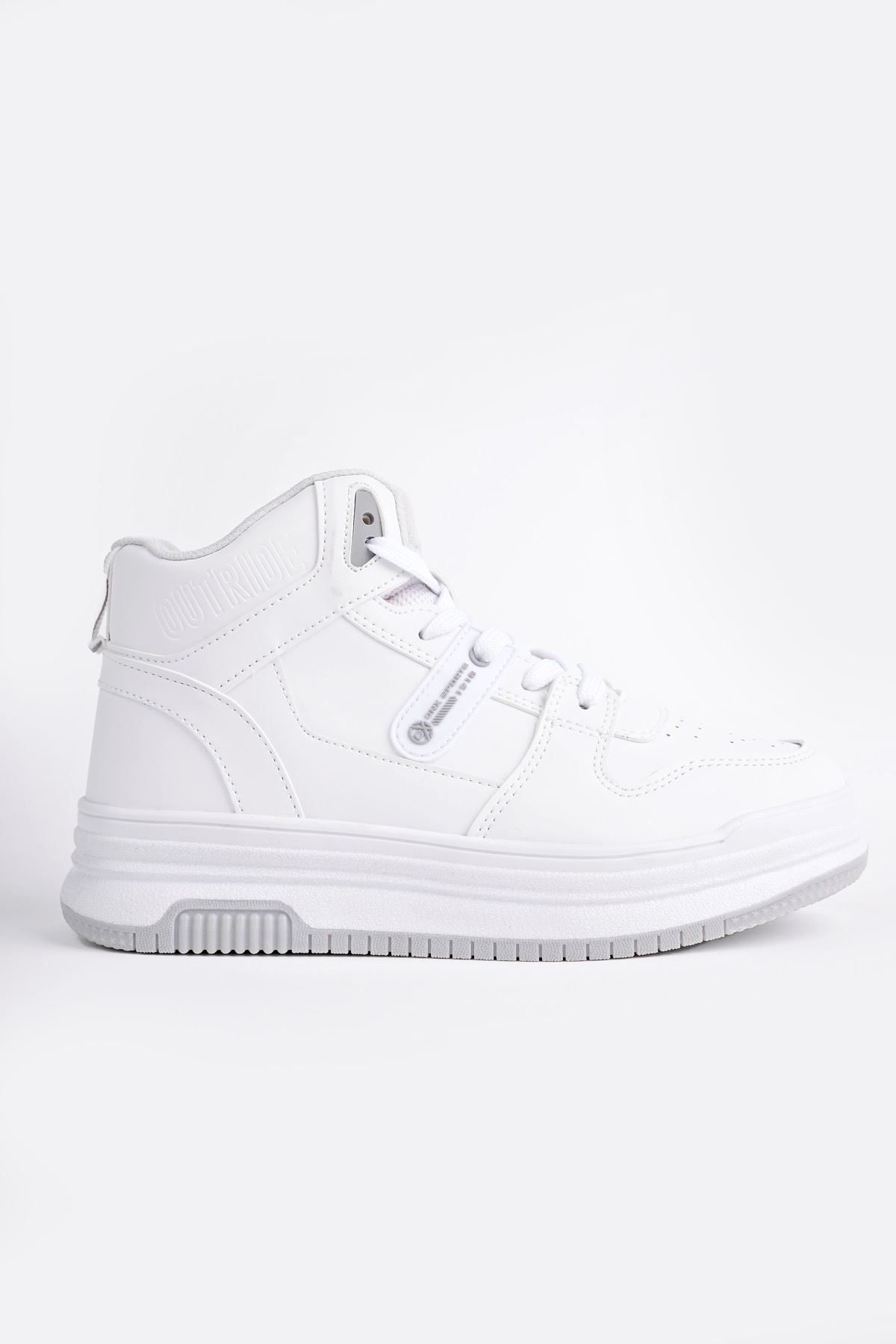 Freemax Kadın Anatomik Garantili  Hafif Esnek Rahat Sneaker Spor Ayakkabı cnp5972 Beyaz Buz