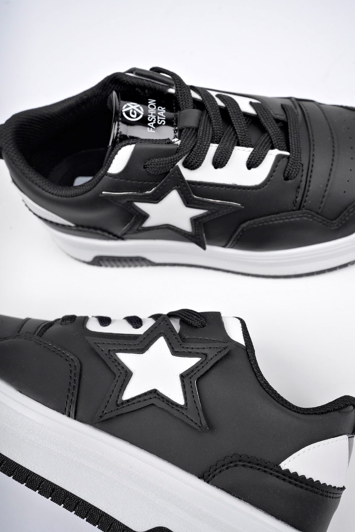 Freemax Kadın Anatomik Garantili  Hafif Esnek Rahat Sneaker Spor Ayakkabı cnp5974 Siyah Beyaz