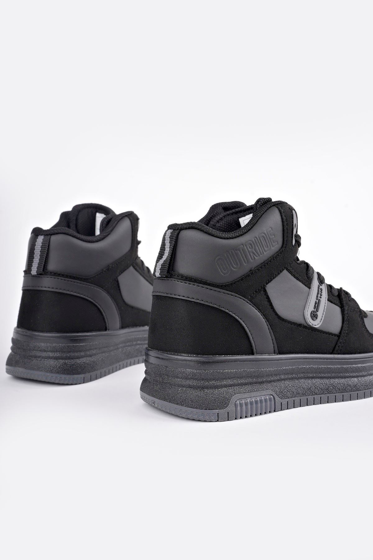 Freemax Kadın Anatomik Garantili  Hafif Esnek Rahat Sneaker Spor Ayakkabı cnp5972 Siyah Füme