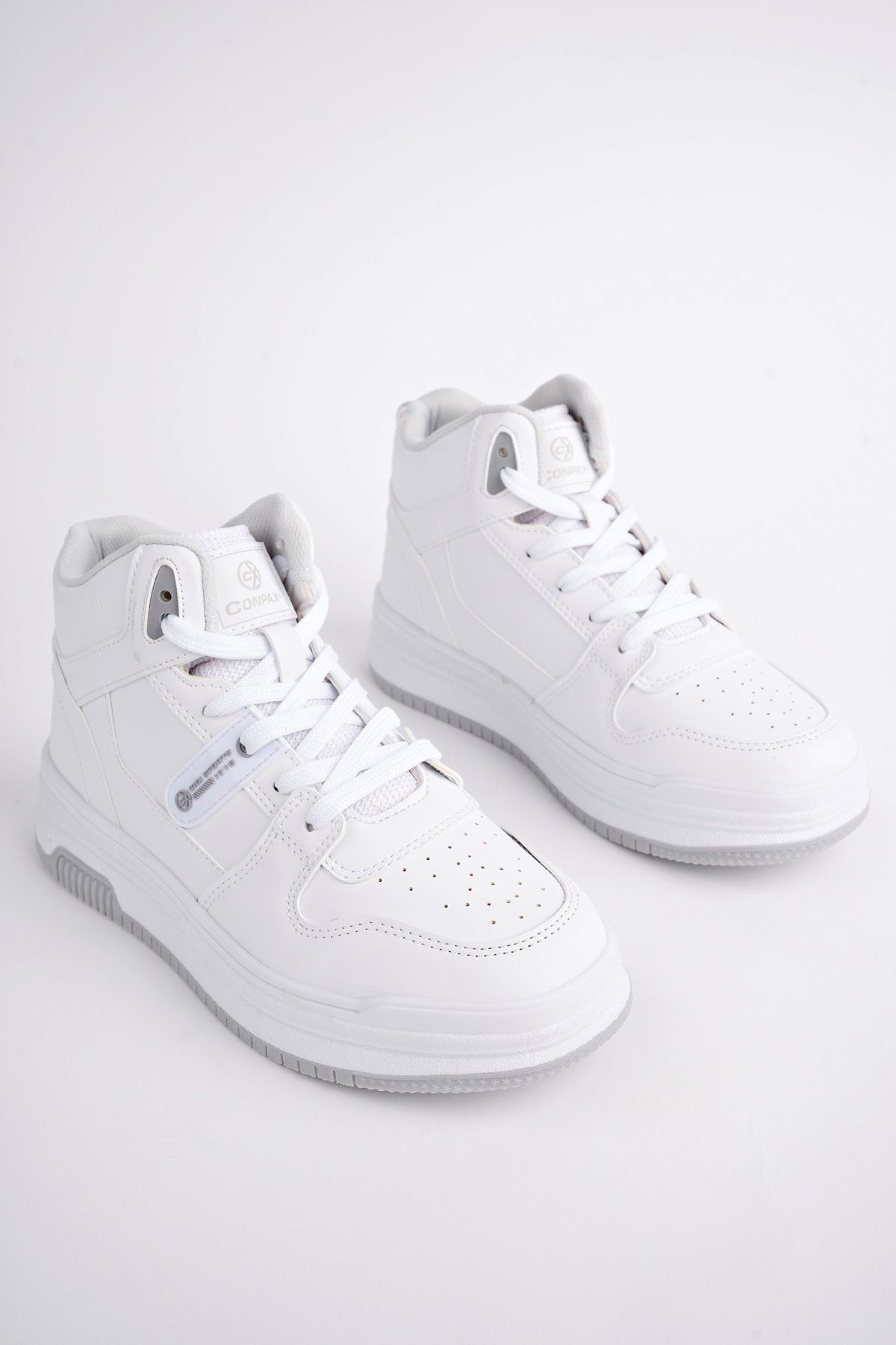 Freemax Kadın Anatomik Garantili  Hafif Esnek Rahat Sneaker Spor Ayakkabı cnp5972 Beyaz Buz