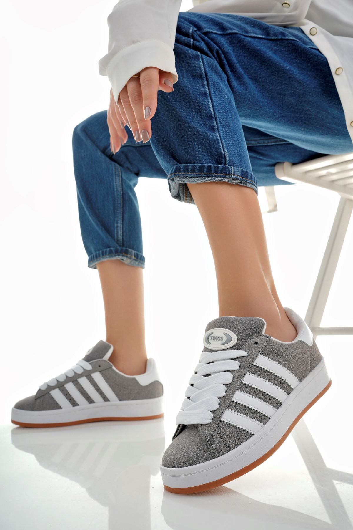 Freemax Campus Unisex Garantili Sneaker Spor Ayakkabı. Taş