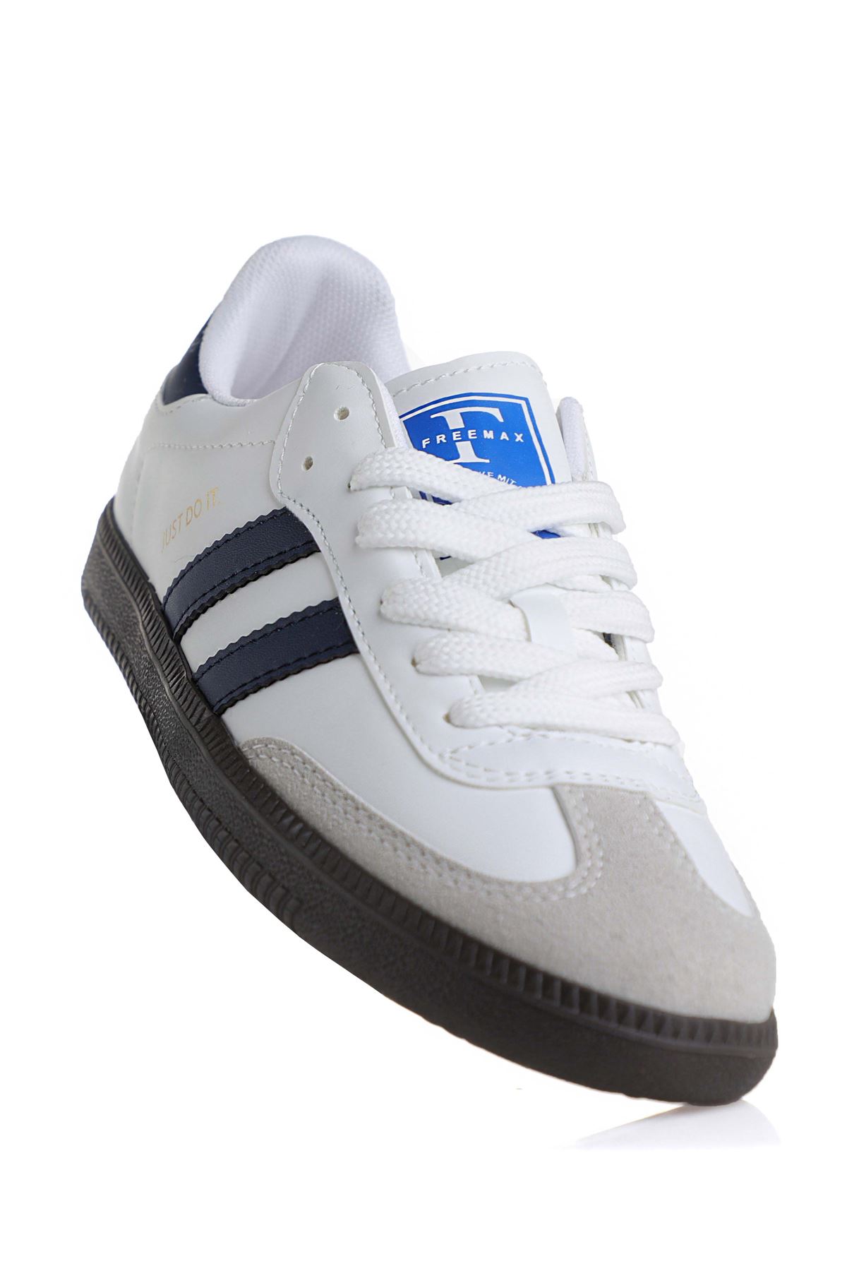 Freemax Uniseks Sneaker Esnek Yumuşak Spor Ayakkabı Samba.530 Beyaz Lacivert