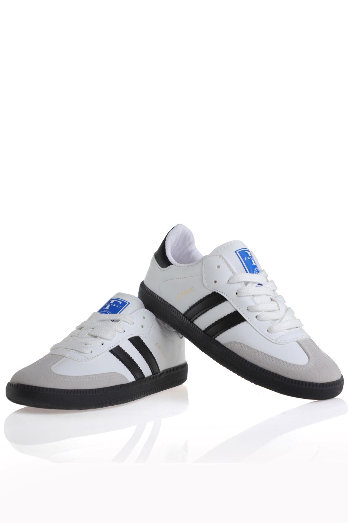 Freemax Uniseks Sneaker Esnek Yumuşak Spor Ayakkabı Samba.530 Beyaz Siyah