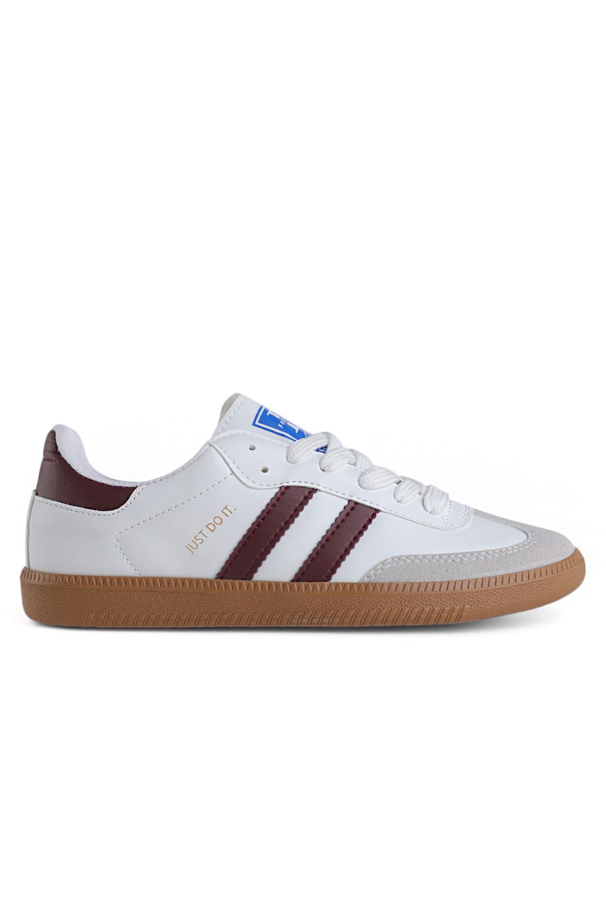 Freemax Uniseks Sneaker Esnek Yumuşak Spor Ayakkabı Samba.530 Beyaz Bordo