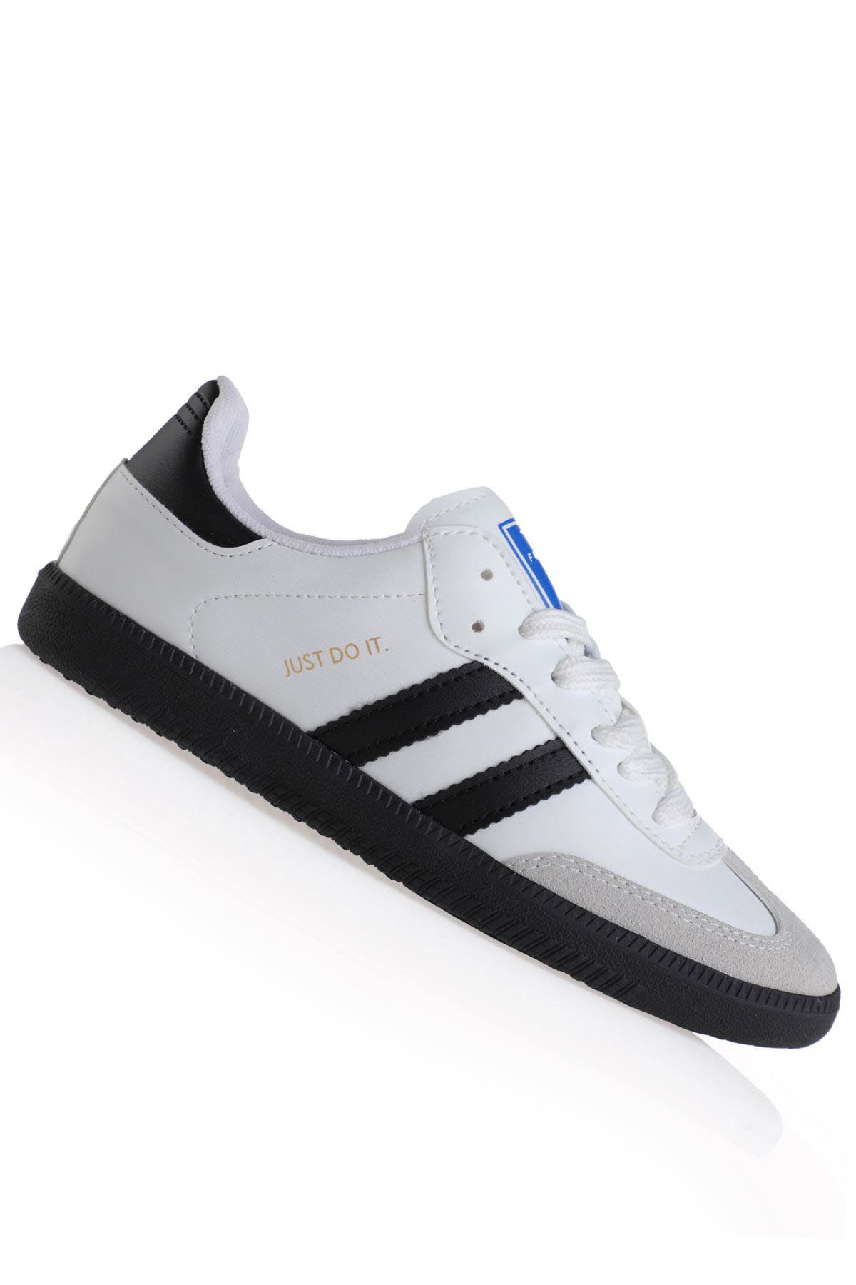 Freemax Uniseks Sneaker Esnek Yumuşak Spor Ayakkabı Samba.530 Beyaz Siyah