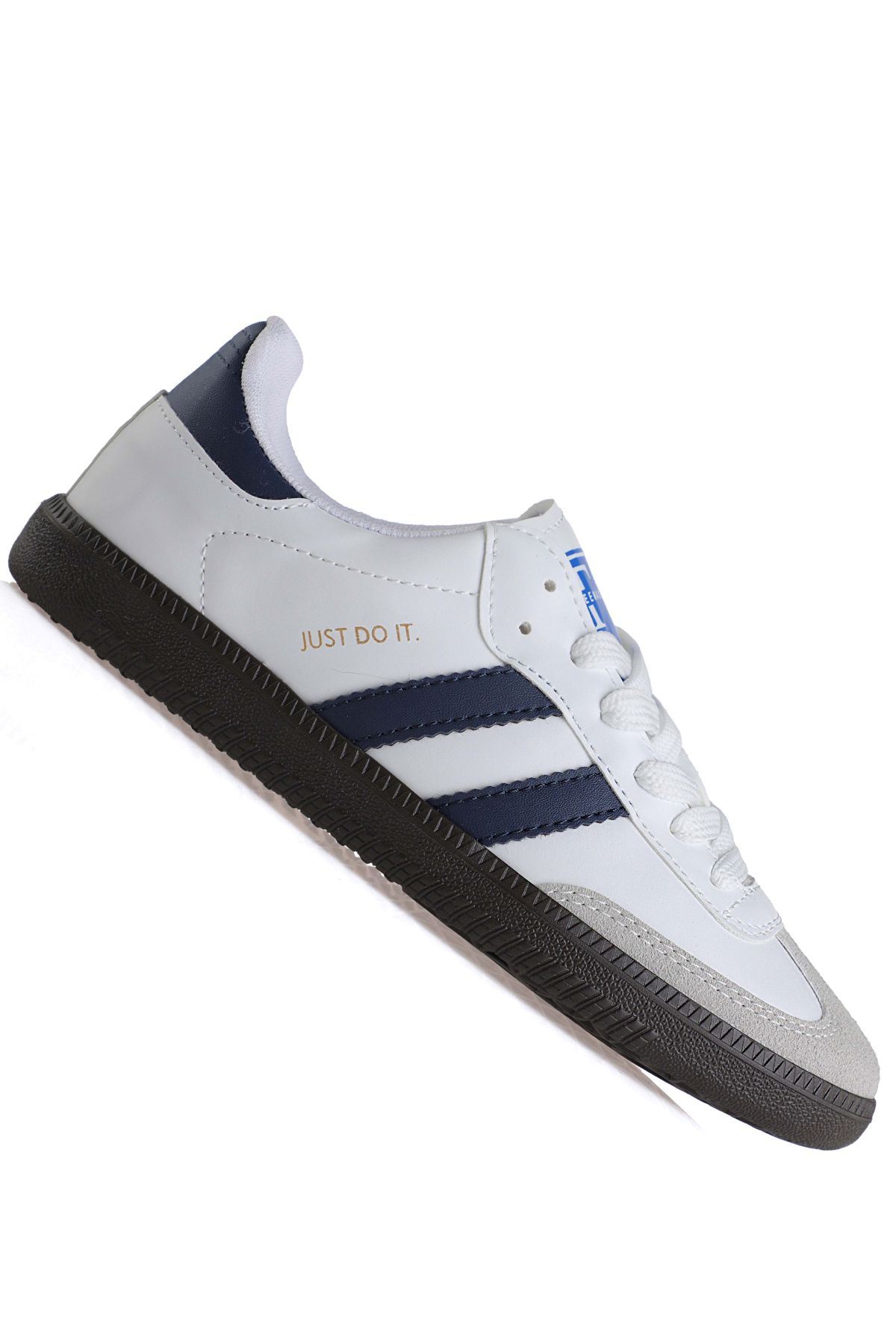 Freemax Uniseks Sneaker Esnek Yumuşak Spor Ayakkabı Samba.530 Beyaz Lacivert