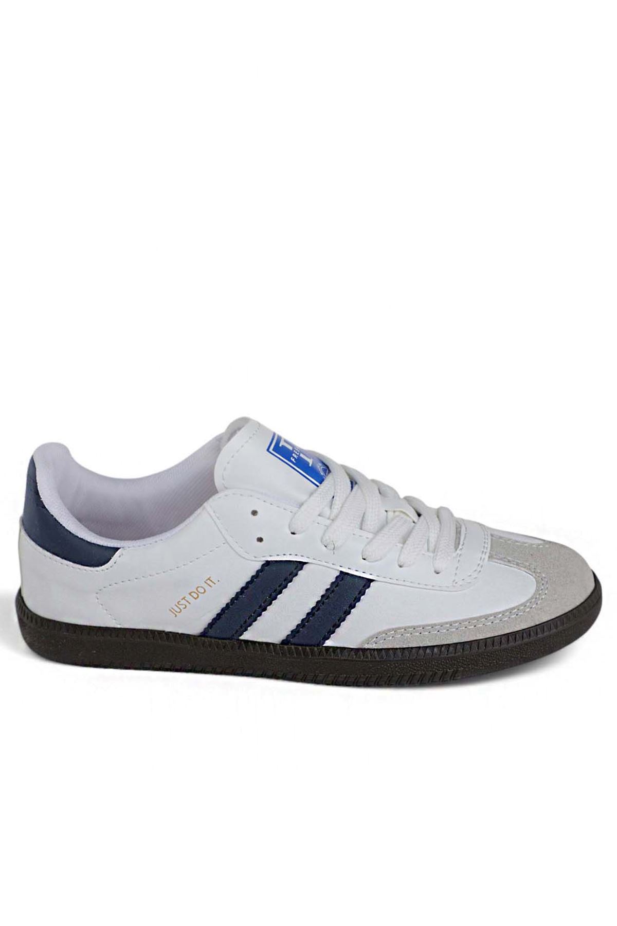 Freemax Uniseks Sneaker Esnek Yumuşak Spor Ayakkabı Samba.530 Beyaz Lacivert