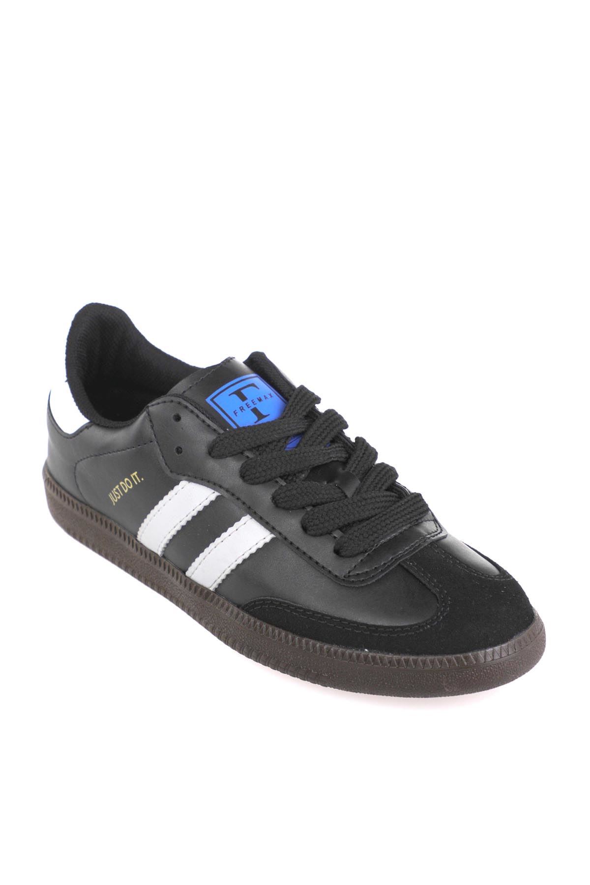 Freemax Uniseks Sneaker Esnek Yumuşak Spor Ayakkabı Samba.530 Siyah Beyaz