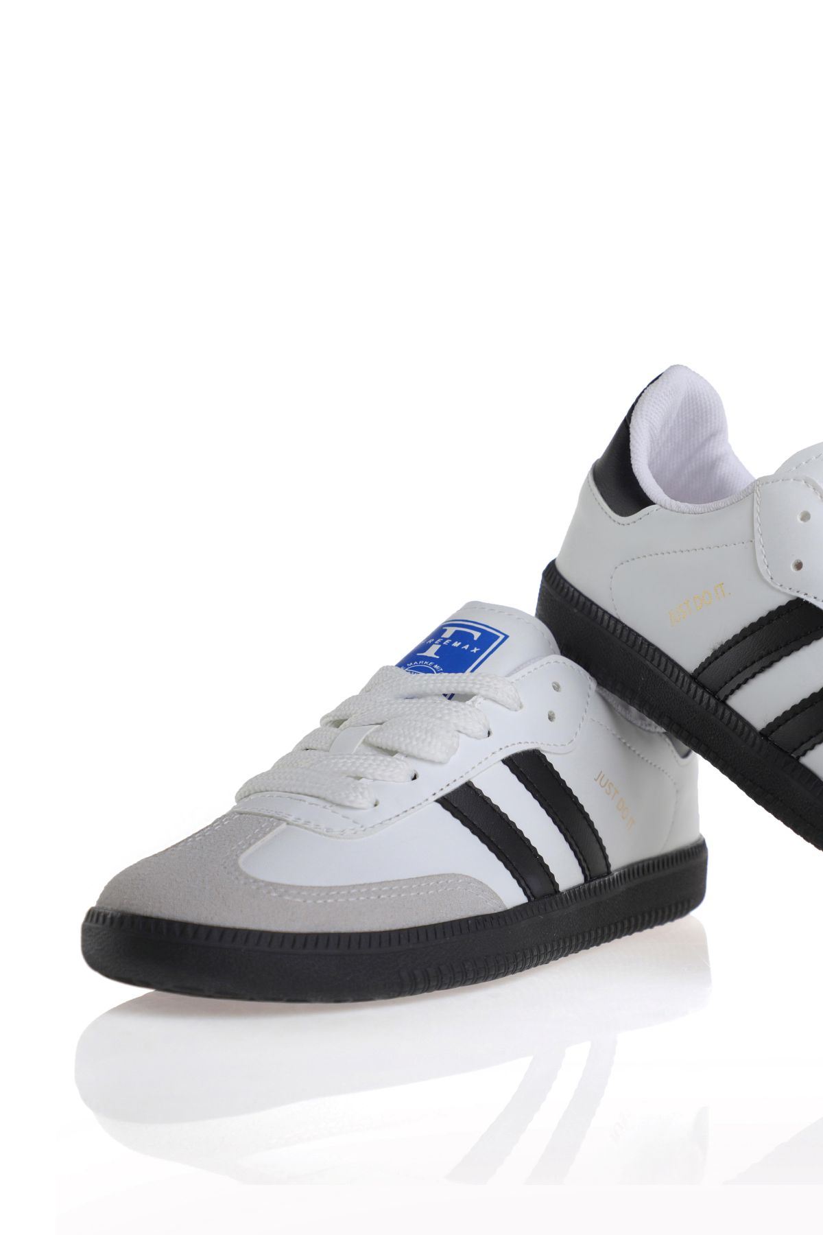 Freemax Uniseks Sneaker Esnek Yumuşak Spor Ayakkabı Samba.530 Beyaz Siyah