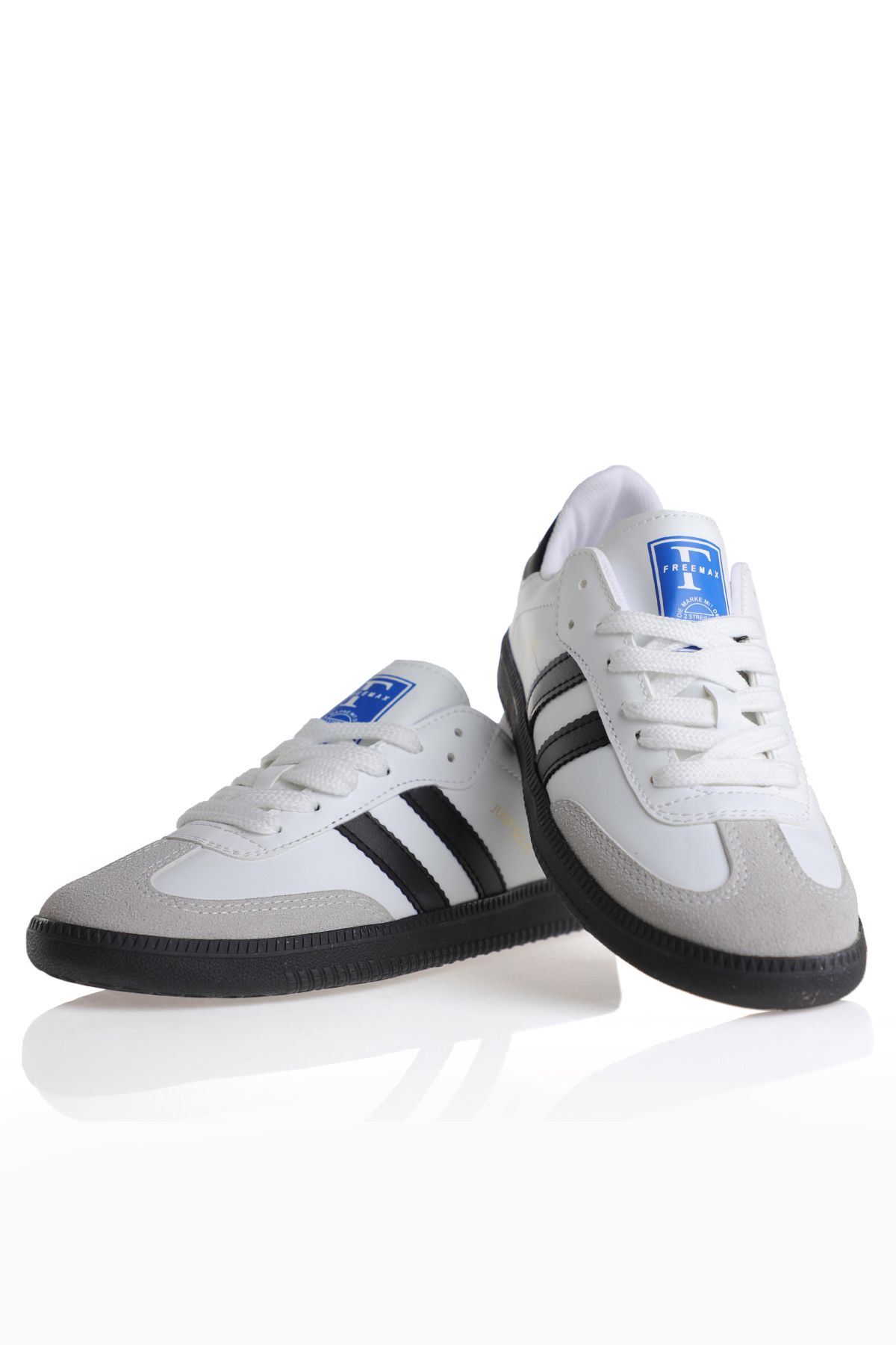 Freemax Uniseks Sneaker Esnek Yumuşak Spor Ayakkabı Samba.530 Beyaz Siyah