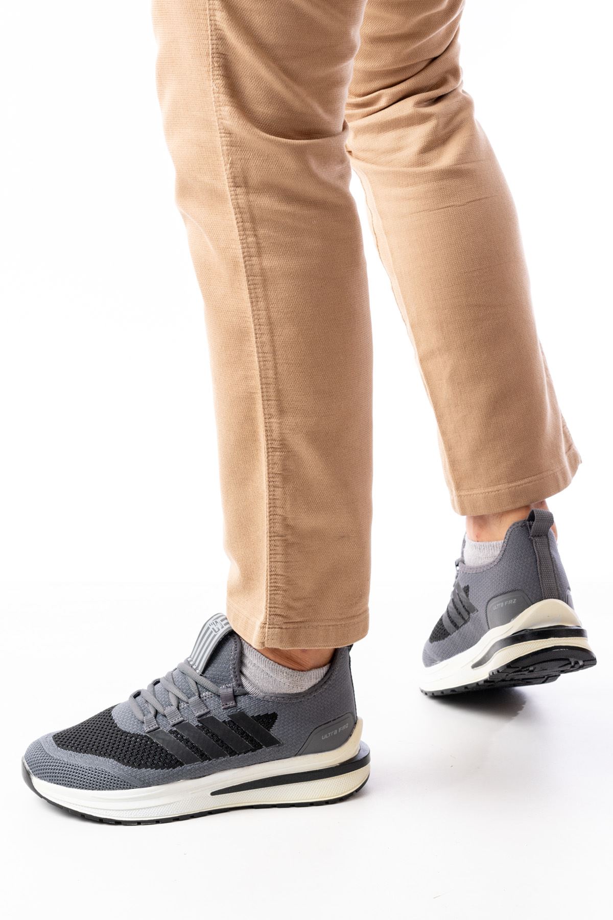 Freemax Erkek  Sneaker Spor Ayakkabı Freemax 2240 Füme Siyah