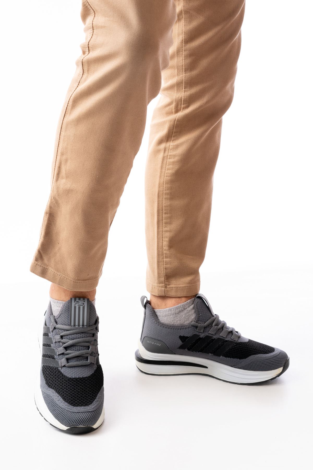 Freemax Erkek  Sneaker Spor Ayakkabı Freemax 2240 Füme Siyah