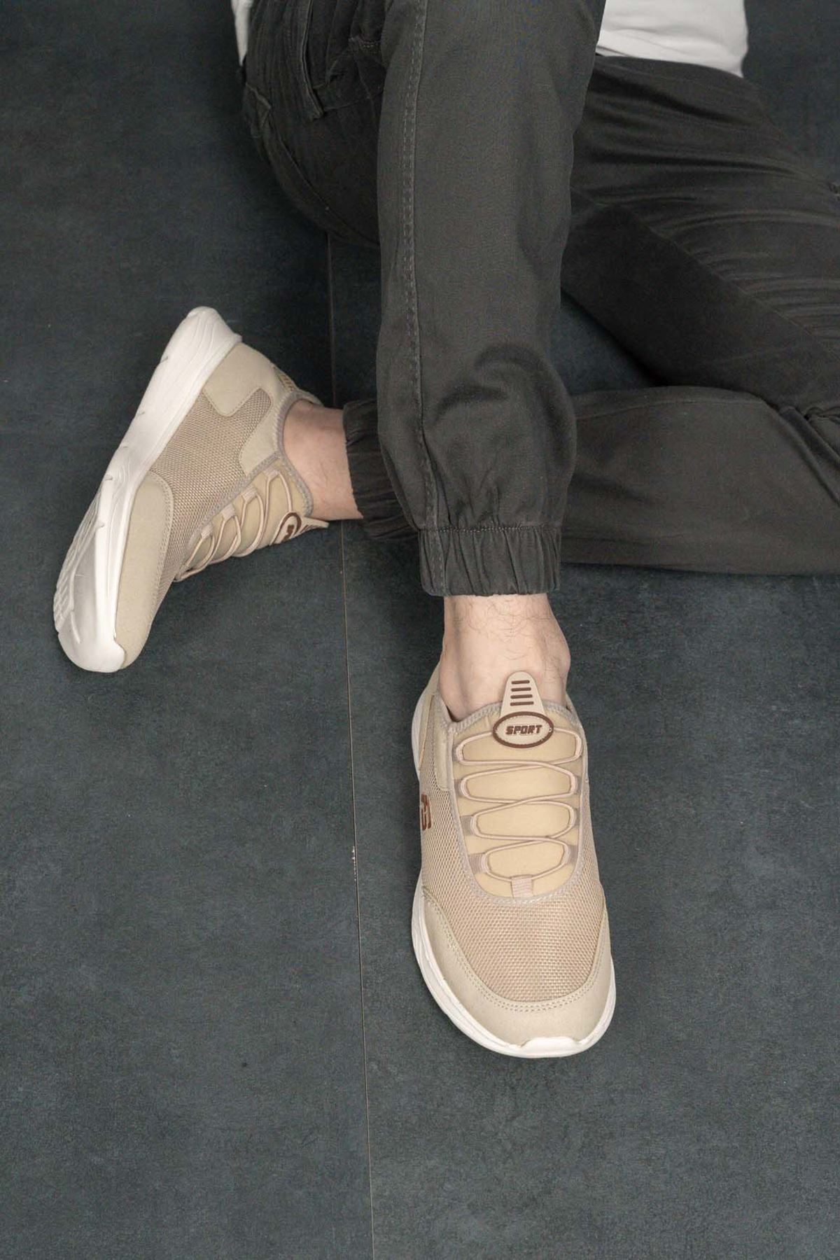 Freemax Unisex  Yürüyüş Spor Sneaker Ayakkabı FREEMAX101-21221 Bej