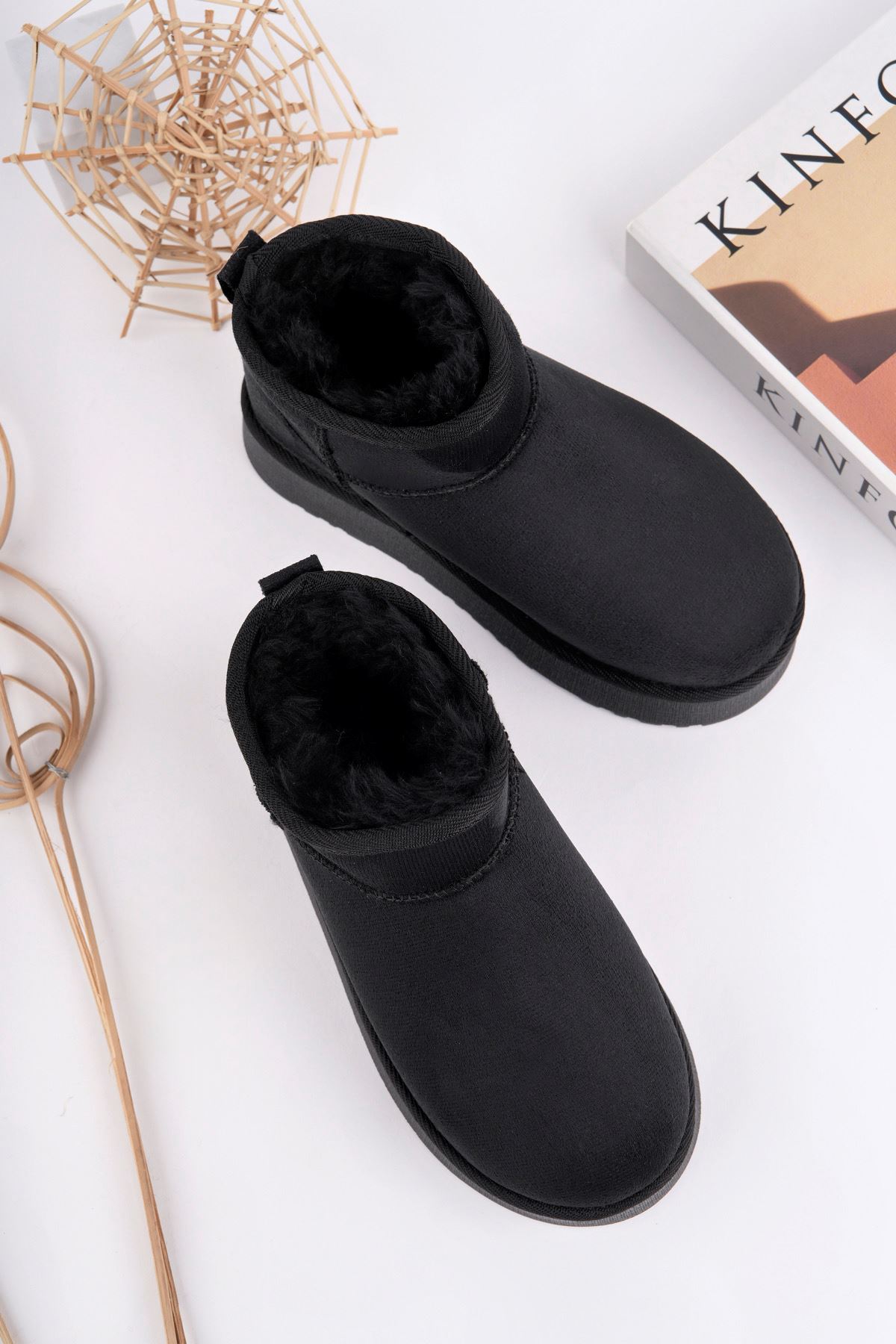 Freemax Çocuk Termal Yünlü Ev Bot Uggm.304 SİYAH